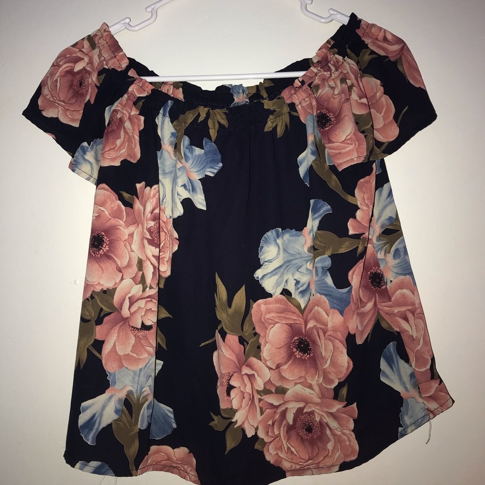 Floral Off The Shoulder Shirt